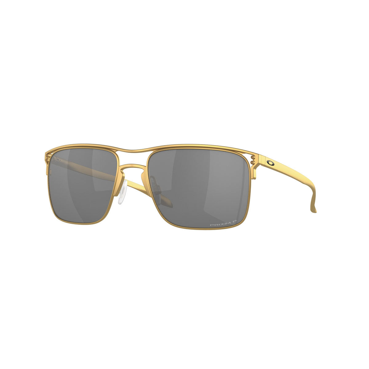 Oakley Holbrook TI Polarized Sunglasses CLOSEOUT - Satin Gold/Prizm Black Polarized