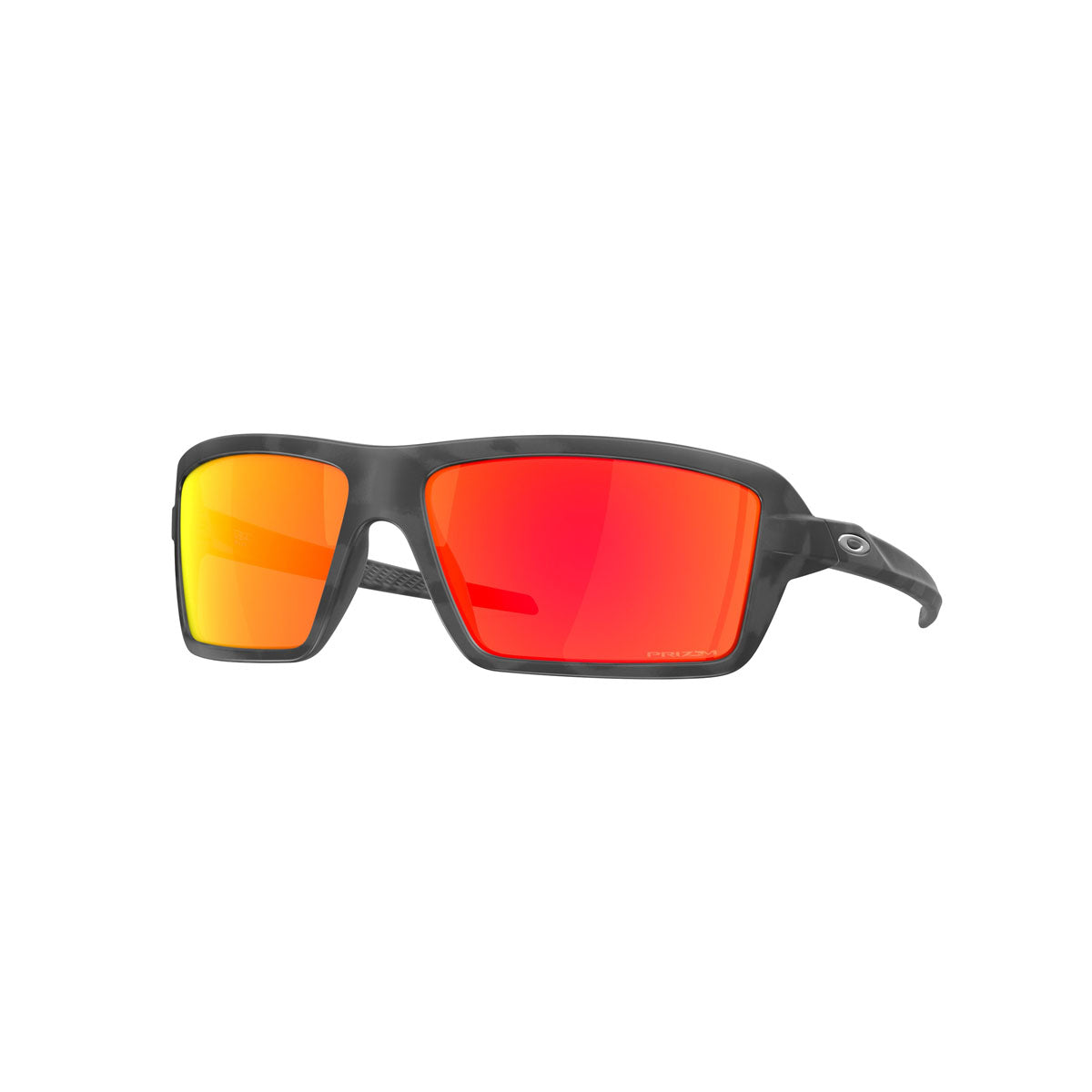 Oakley Cables Sunglasses CLOSEOUT - Black Camo/PRIZM Ruby