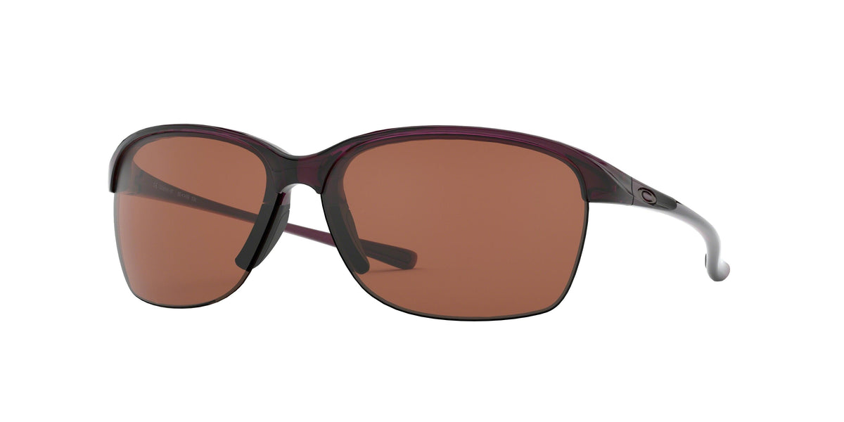 Oakley Womens Unstoppable Polarized Sunglasses CLOSEOUT - Crystal Raspberry/VR28 Black Iridium