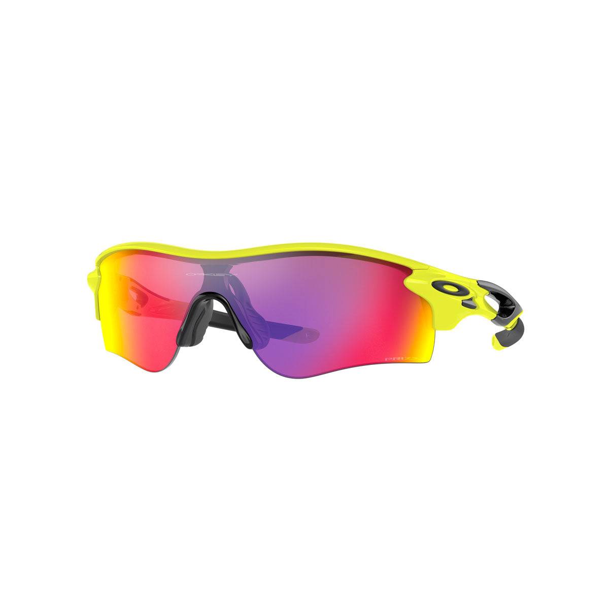 Oakley Asian Fit / Low Bridge Fit Radarlock Path Sunglasses CLOSEOUT - Neon Yellow/PRIZM Road