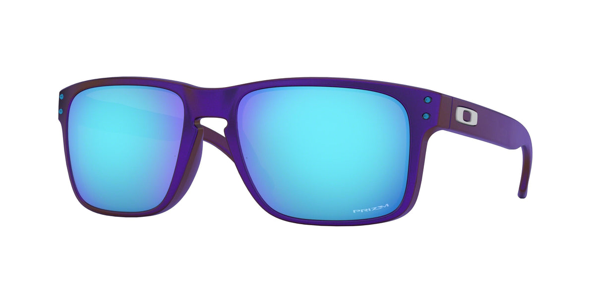 Oakley Asian Fit / Low Bridge Holbrook Sunglasses CLOSEOUT - Blue/Red Shift/PRIZM Sapphire