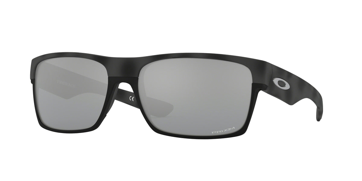 Oakley Asian Fit / Low Bridge Two Face Sunglasses CLOSEOUT - Black Camo/PRIZM Black