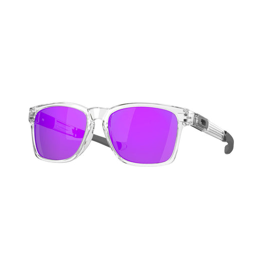 Oakley Catalyst Sunglasses CLOSEOUT - Polished Clear/Violet Iridium