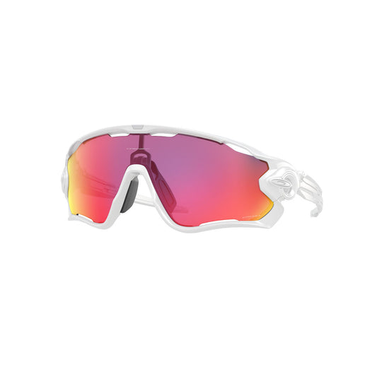 Oakley Jawbreaker Sunglasses CLOSEOUT - Polished White/PRIZM Road