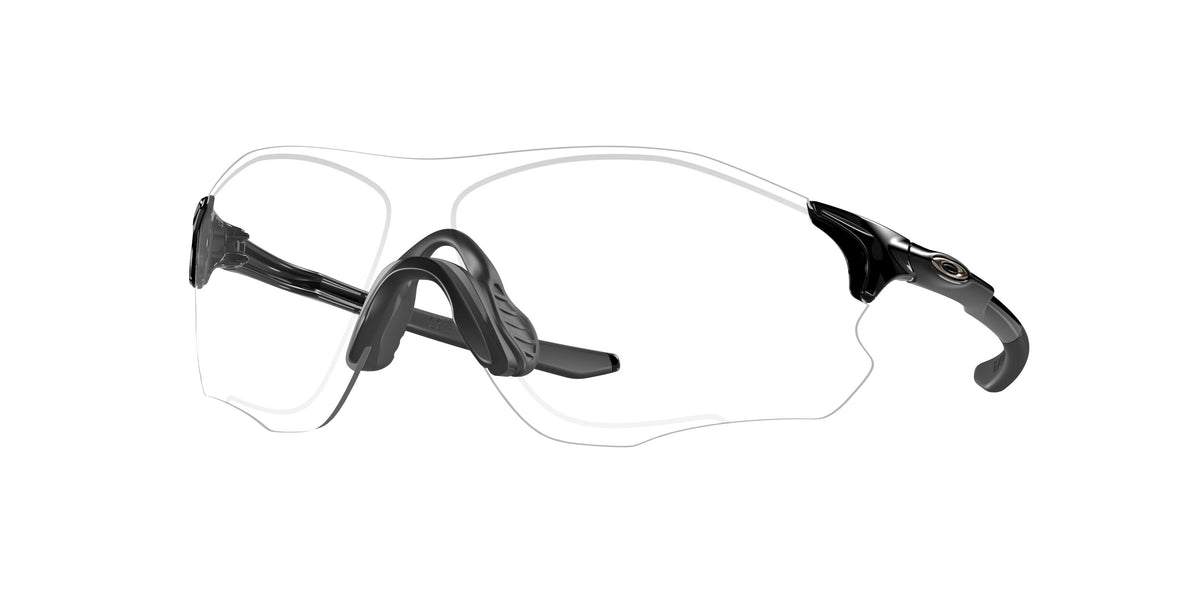 Oakley Asian Fit / Low Bridge EVZero Path Sunglasses CLOSEOUT - Polished Black/Clear