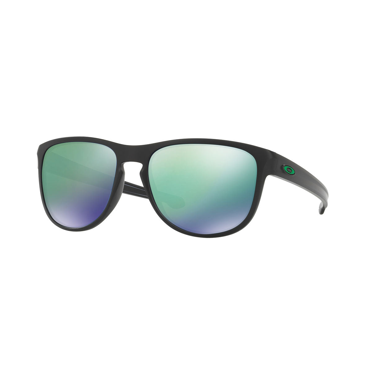 Oakley Sliver R Sunglasses CLOSEOUT - Matte Black/Jade Iridium