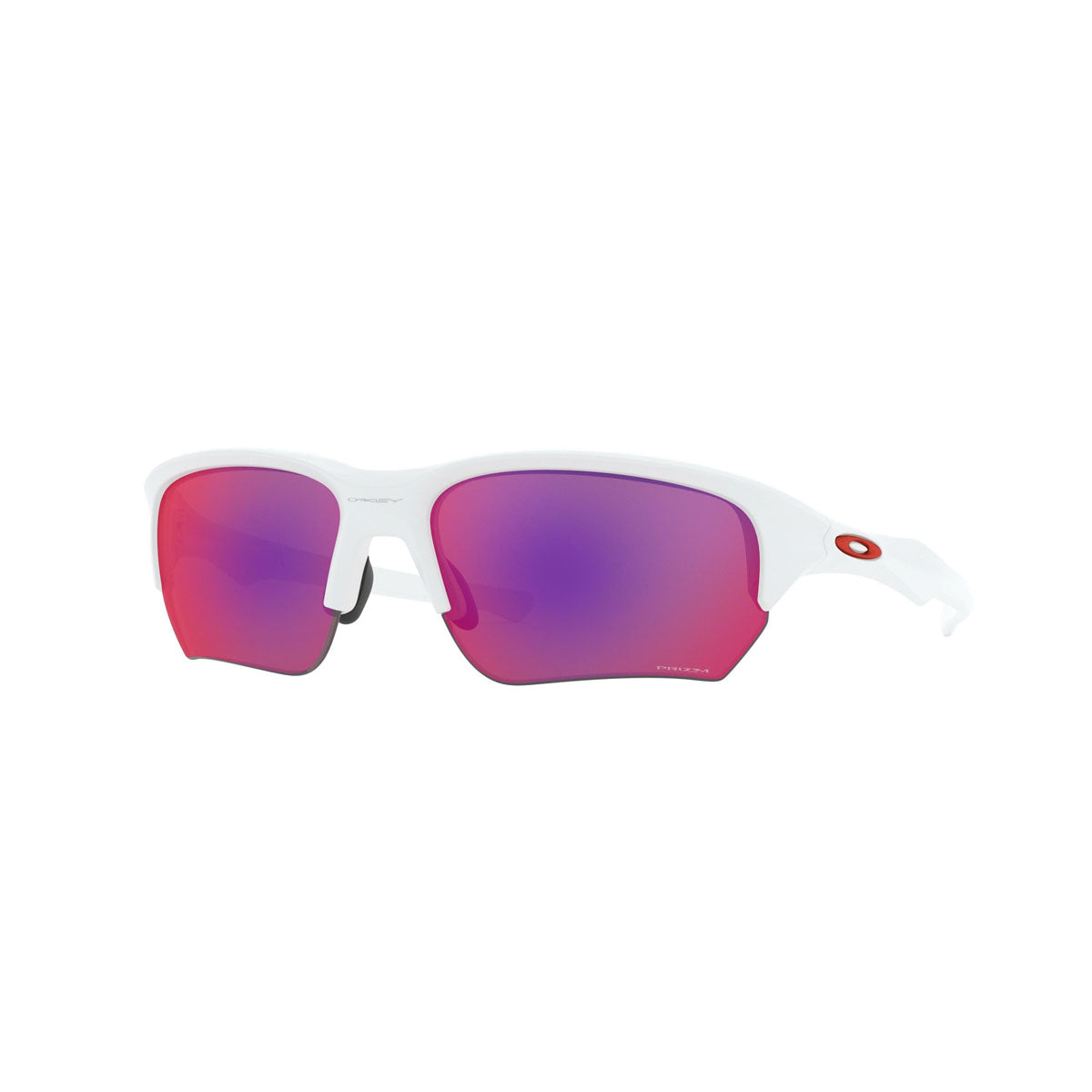 Oakley Asian Fit / Low Bridge Fit Flak Beta Sunglasses CLOSEOUT - Matte White/PRIZM Road