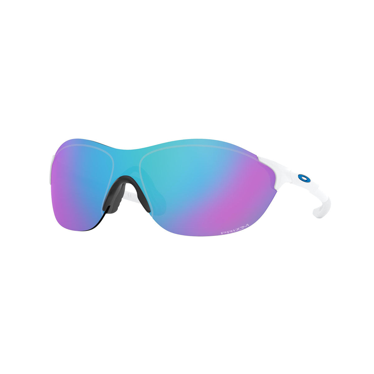 Oakley Asian Fit / Low Bridge Fit EVZero Swift Sunglasses CLOSEOUT - Polished White/PRIZM Sapphire