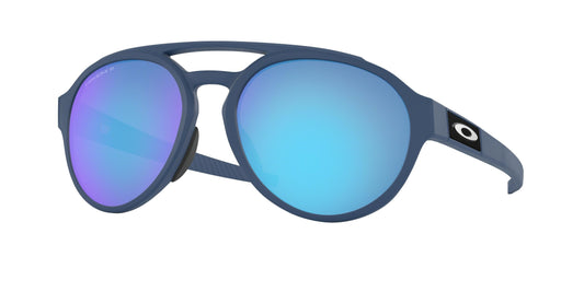 Oakley Asian Fit / Low Bridge Forager Polarized Sunglasses CLOSEOUT - Matte Poseidon/PRIZM Sapphire Polarized