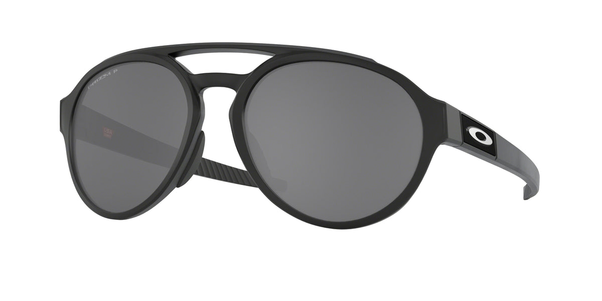 Oakley Asian Fit / Low Bridge Forager Polarized Sunglasses CLOSEOUT - Matte Black/PRIZM Black Polarized
