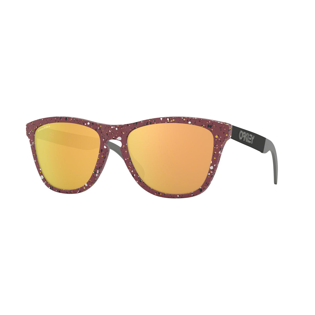 Oakley Asian Fit / Low Bridge Fit Frogskins Mix Sunglasses CLOSEOUT - Splatter Vamp/PRIZM Rose Gold