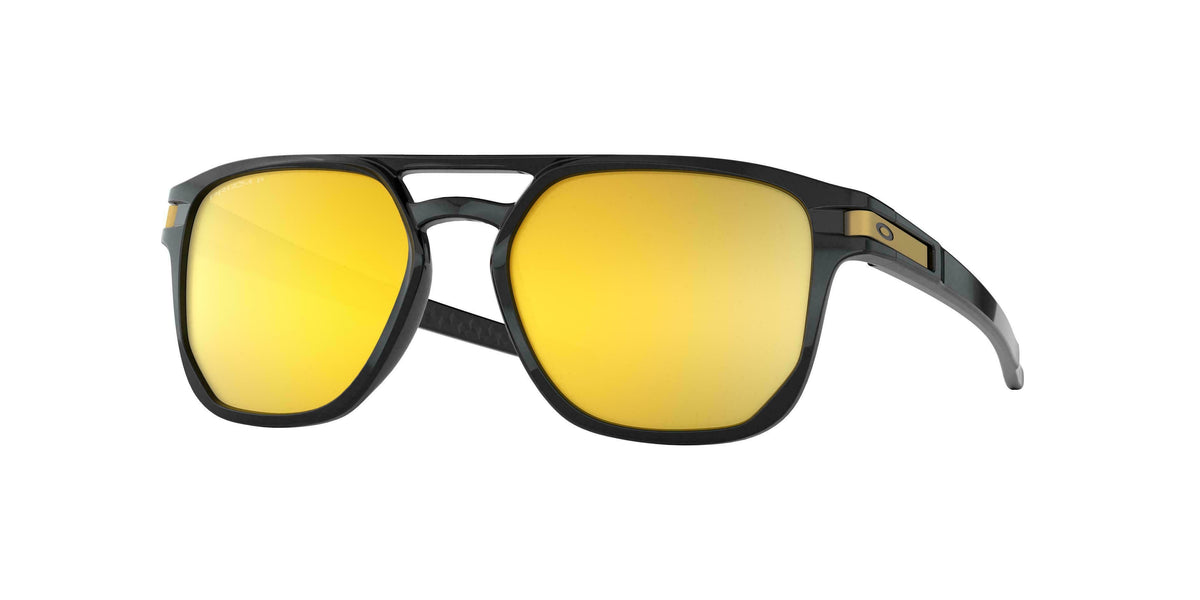 Oakley Latch Beta Polarized Sunglasses CLOSEOUT - Polished Black/PRIZM 24k Polarized