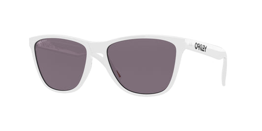 Oakley Asian Fit / Low BridgeFrogskins Sunglasses CLOSEOUT - Polished White/PRIZM Grey