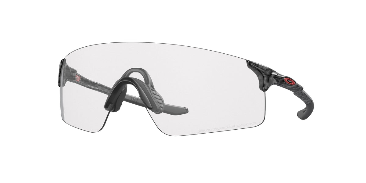 Oakley Asian Fit / Low Bridge EvZero Blades Sunglasses - Carbon Fiber/Clear-Black Photochromatic