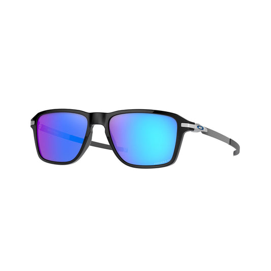 Oakley Wheelhouse Polarized Sunglasses CLOSEOUT - Polished Black/PRIZM Sapphire Polarized