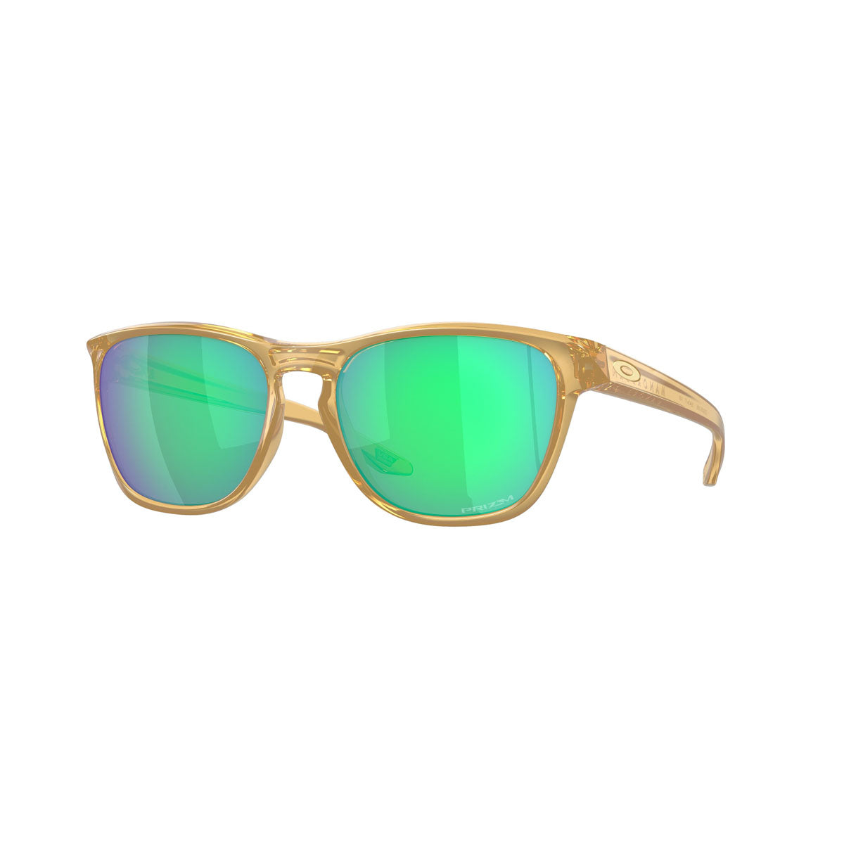 Oakley Manorburn Sunglasses CLOSEOUT - Transparent Light Curry/Prizm Jade