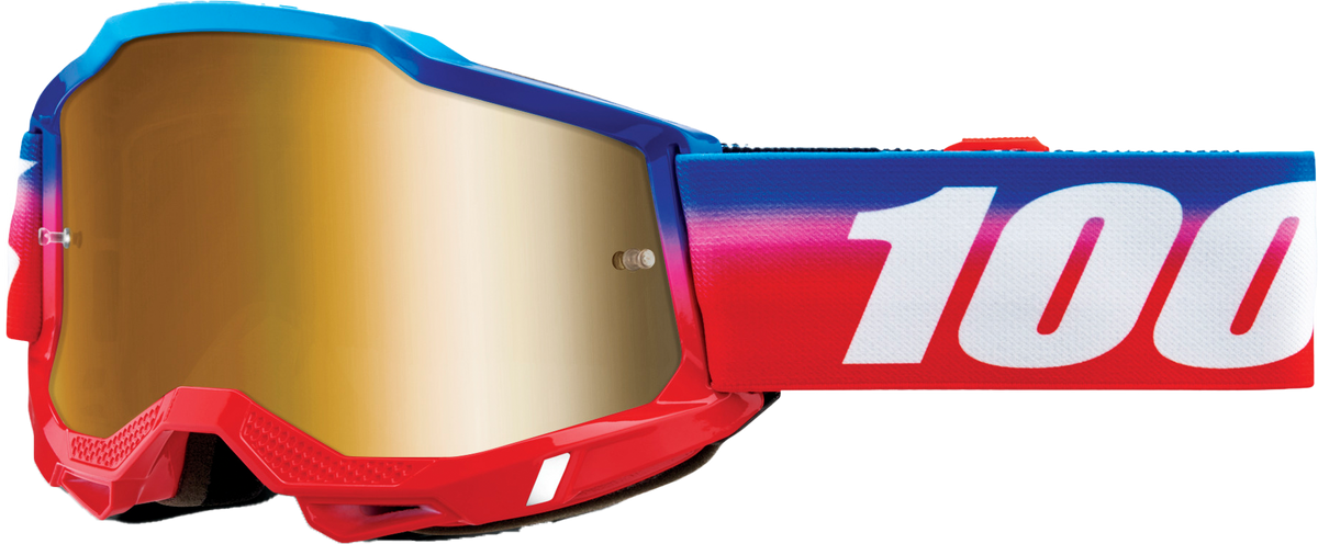 100% Accuri 2 Goggles Unity / True Gold Mirror Lens
