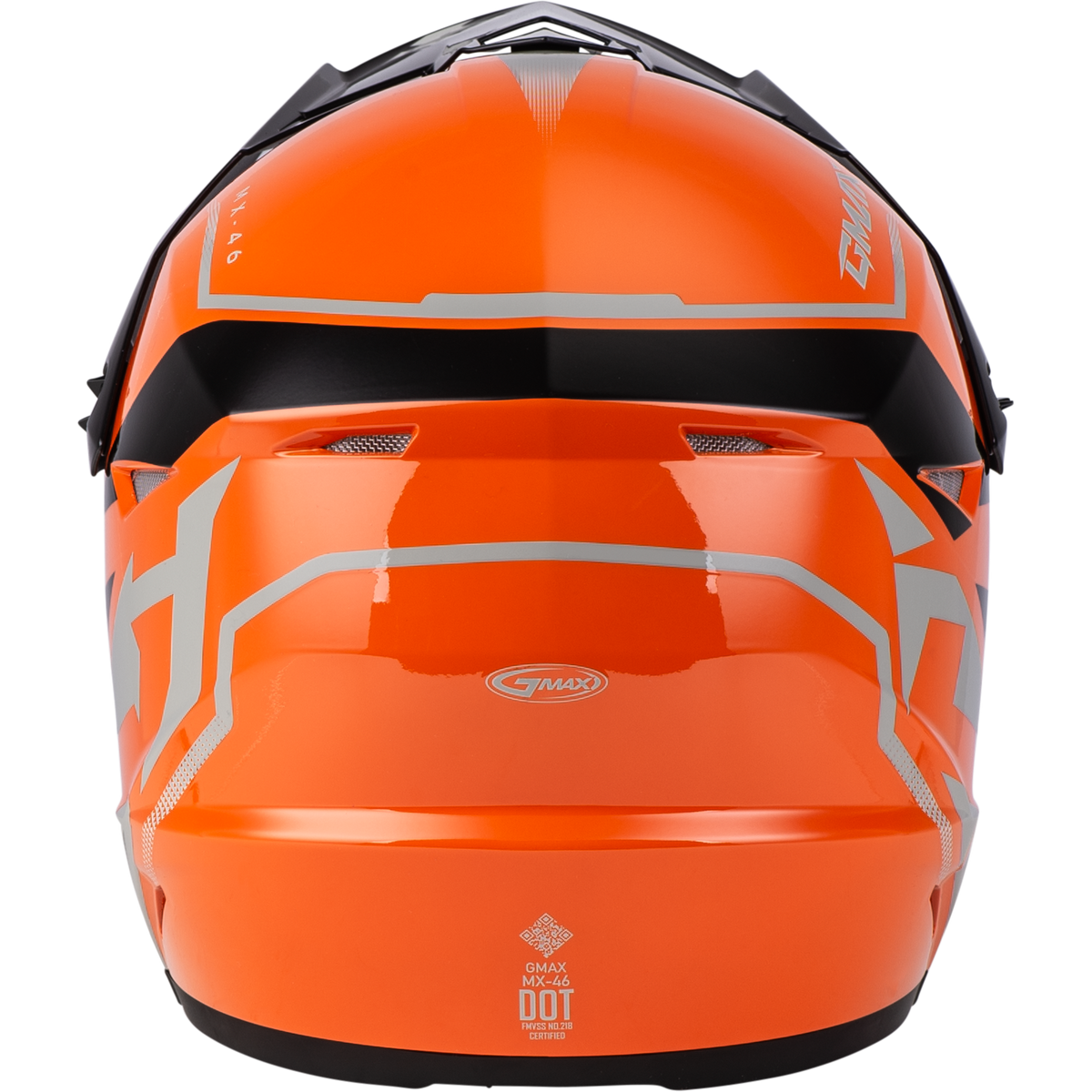 GMAX Youth MX-46 Compound Helmet Orange/Black/Grey