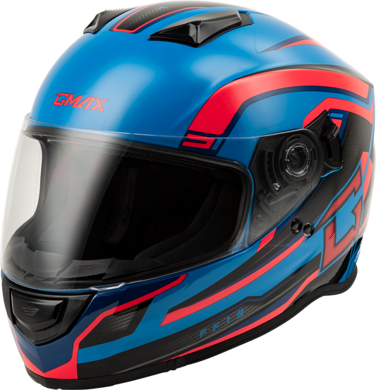 GMAX FF-18 Drift Helmet (2024) Black/Blue/Red