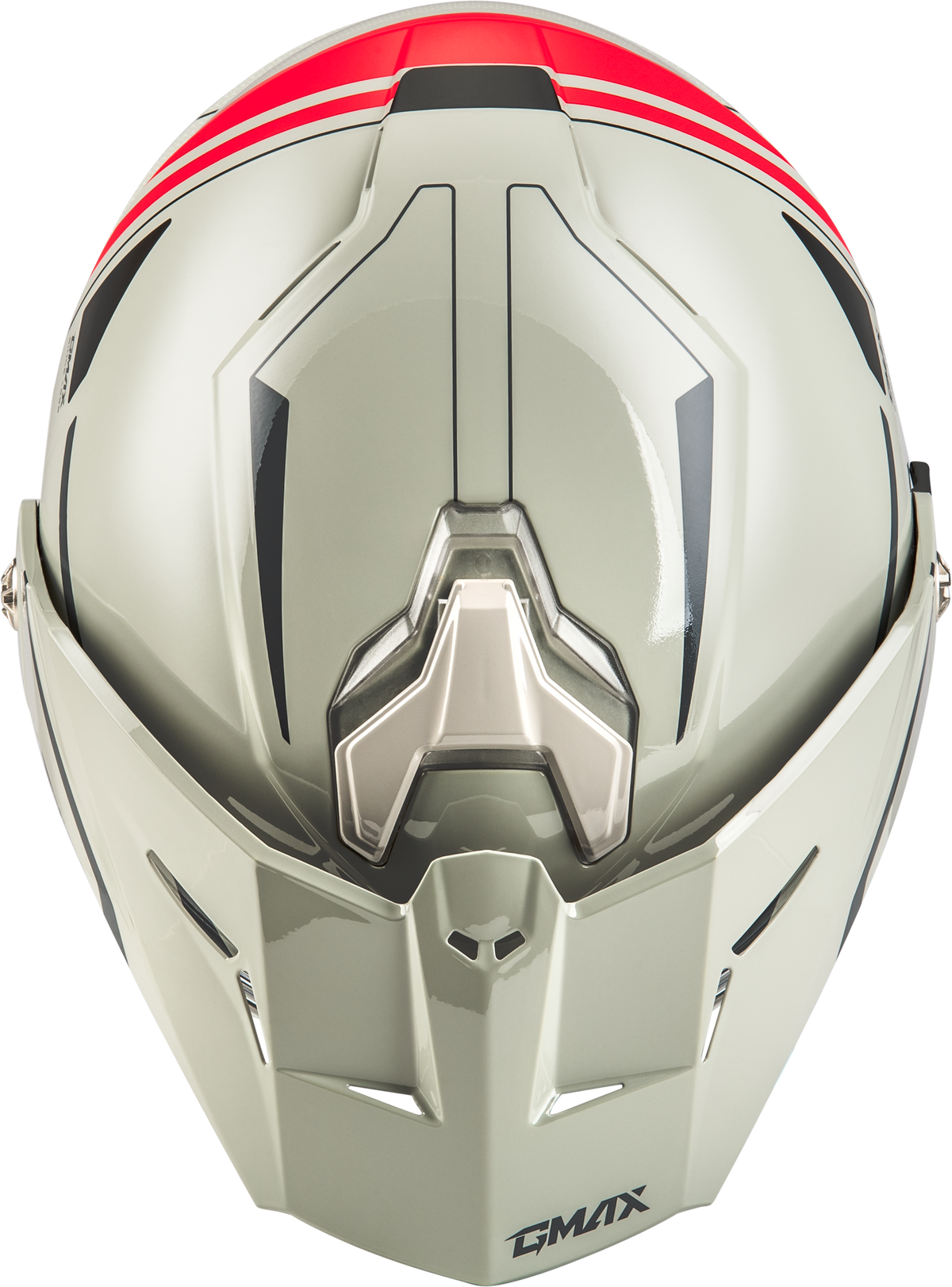 GMAX MD-74S Spectre Modular Helmet w/Electric Shield White/Red