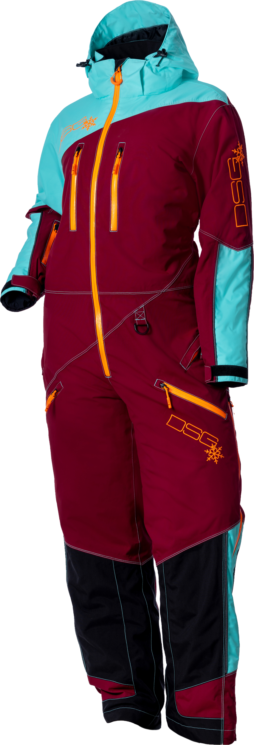 DSG Womens DSG Womens Monosuit 2.0 - Aqua/Garnet