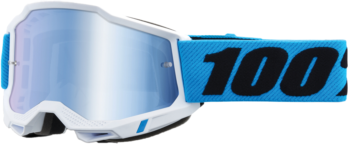 100% Accuri 2 Junior Goggles CLOSEOUT Novel / Mirror Blue Lens