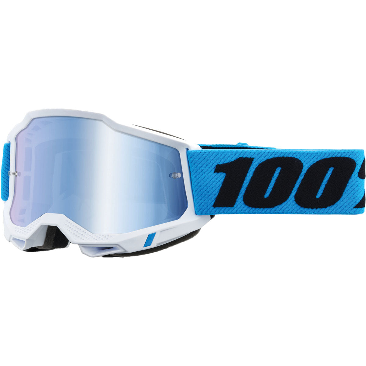 100% Accuri 2 Junior Goggles CLOSEOUT Novel / Mirror Blue Lens