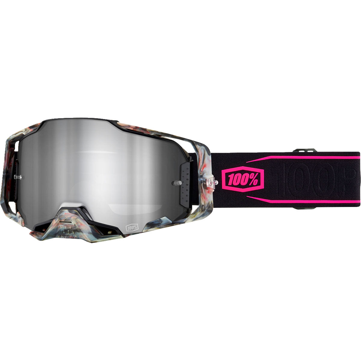 100% Armega Goggles CLOSEOUT Sarcelle / Silver Mirror Lens