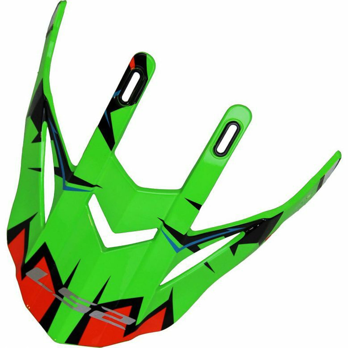 LS2 Fast/Fast Mini Helmet Replacement Visor Peak - Explosive Green