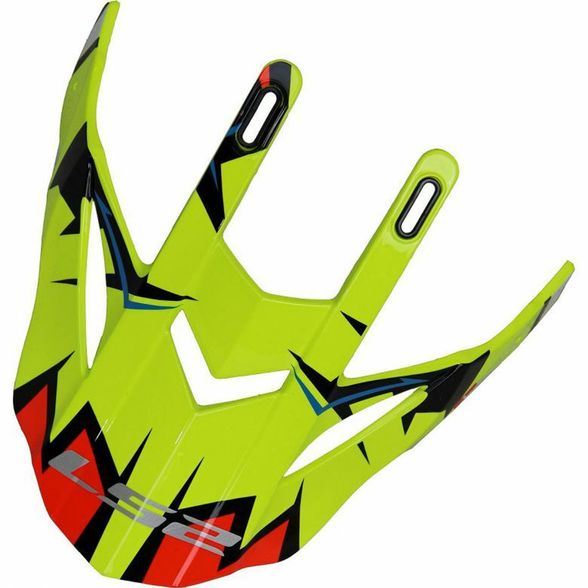 LS2 Fast/Fast Mini Helmet Replacement Visor Peak - Explosive Yellow