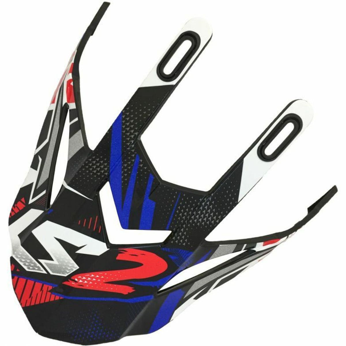 LS2 Fast/Fast Mini Helmet Replacement Visor Peak - Strong Blue/Red