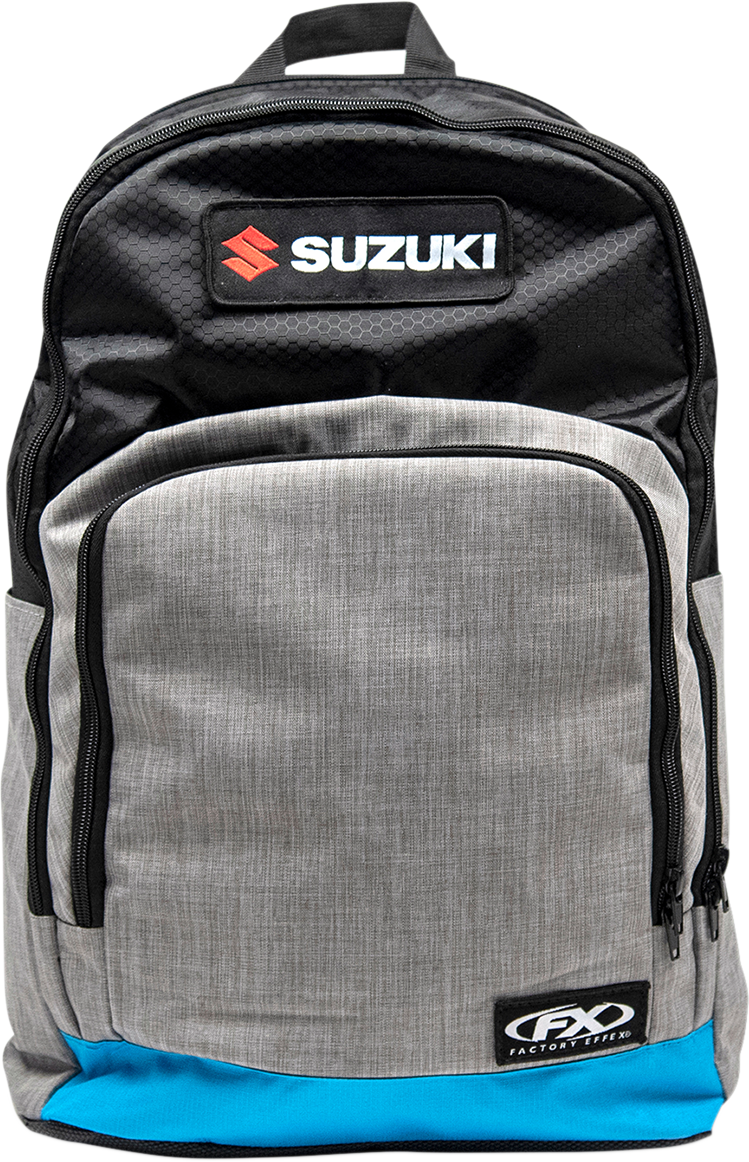 Facotry Effex Suzuki Standard Backpack - Black/Gray/Blue