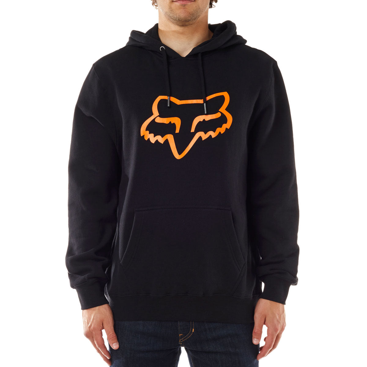 Fox Racing Legacy Foxhead Pullover Fleece Hoodie - Black/Orange