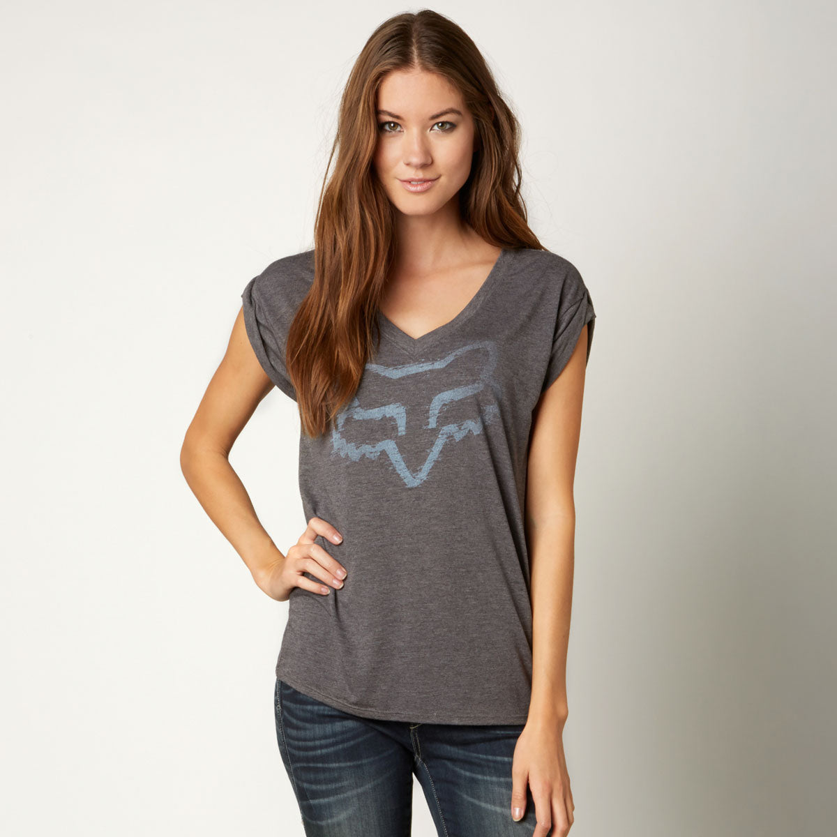 Fox Racing Extent V-Neck Tee - Black