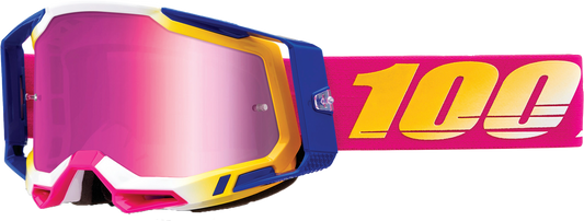 100% Racecraft 2 Goggles Mission / Mirror Pink Lens