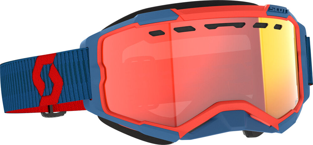 scott fury light sensitive goggle Scott - Goggle Fury Snow Ls Premium Black/White Ls Blue Chrome