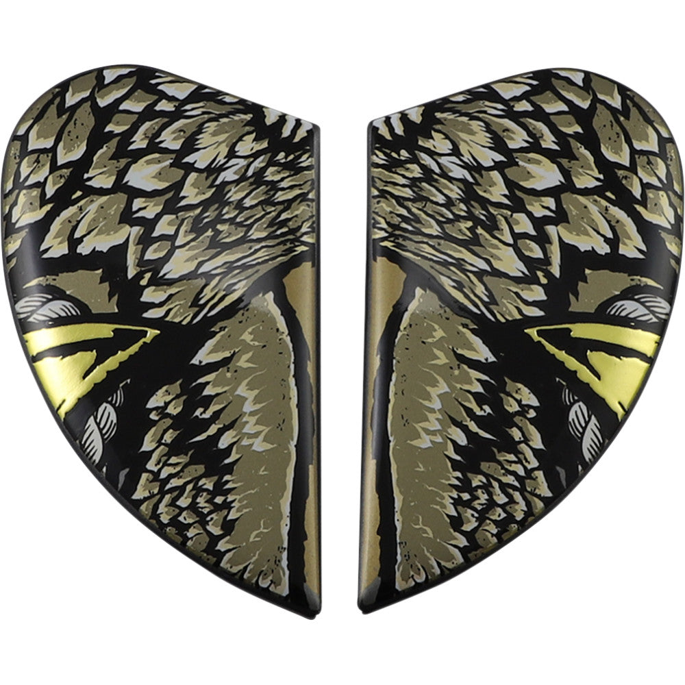 Icon Airform Helmet Side Plates - Semper Fi Gold