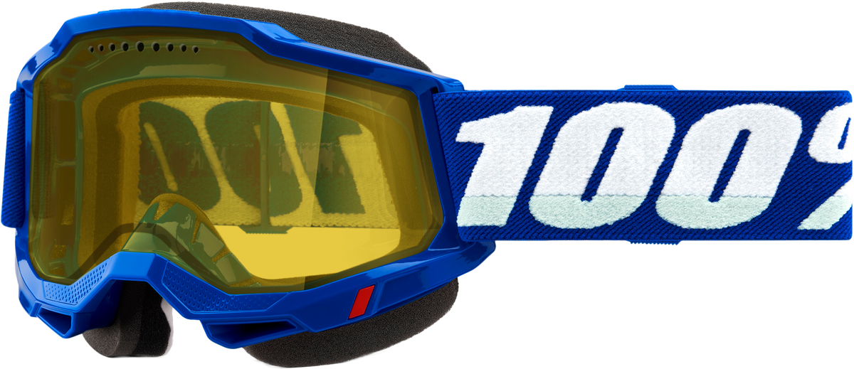 100% Accuri 2 Snowmobile Goggles Blue / Yellow