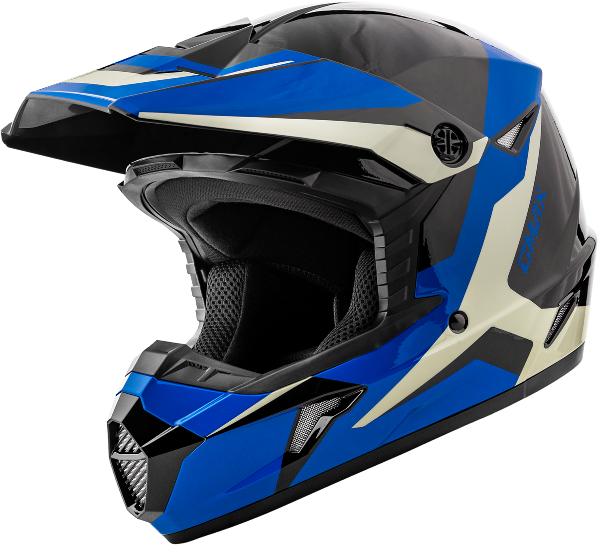 GMAX Youth MX-46Y Cyclus Helmet Black/Blue
