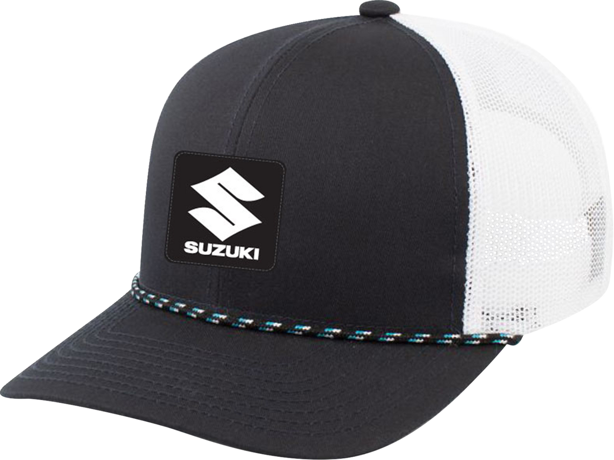 Facotry Effex Suzuki Explorer Braided Snapback Hat - Dark Navy Blue/White