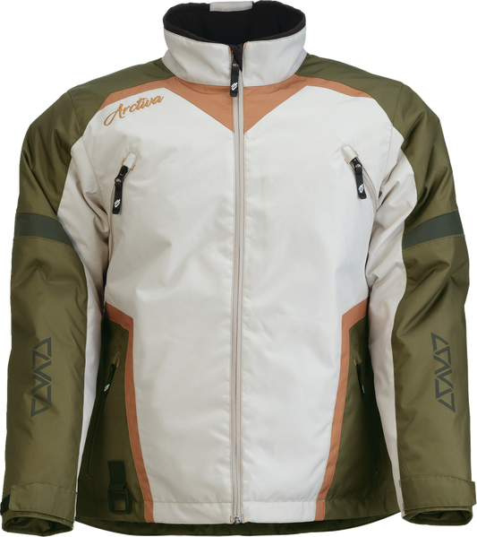 Arctiva Womens Pivot 8 Jacket - Green/Tan