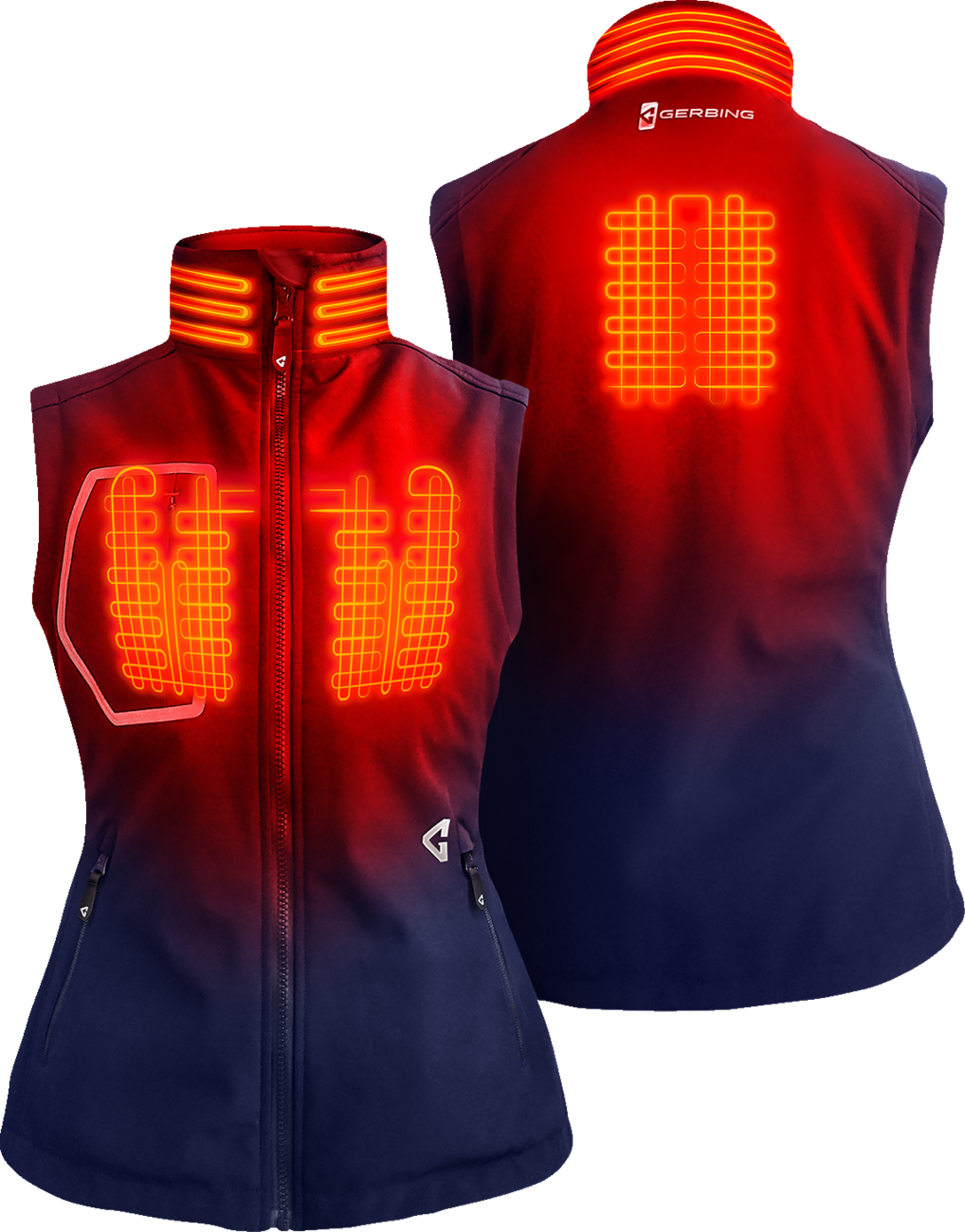 Womens 7V Torrid Softshell Heated Vest 2.0 - Navy