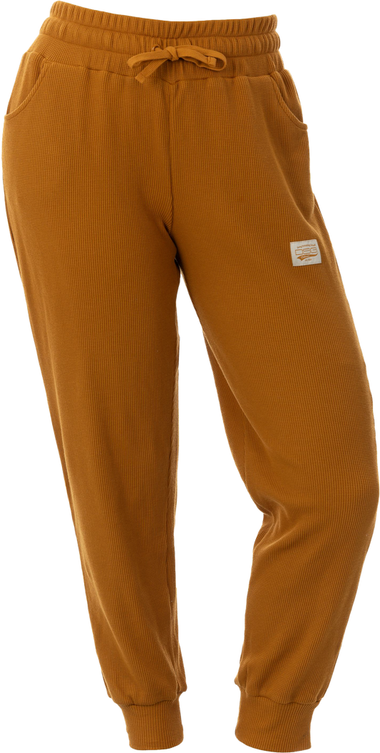 DSG Womens Cozy Waffle Pants CLOSEOUT - Fawn