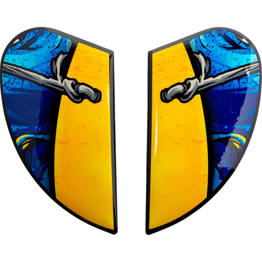 Icon Airform Helmet Side Plates - Brozak Blue