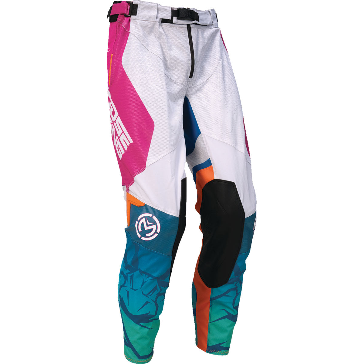 Moose Racing Sahara Pants - Teal/Orange/Pink