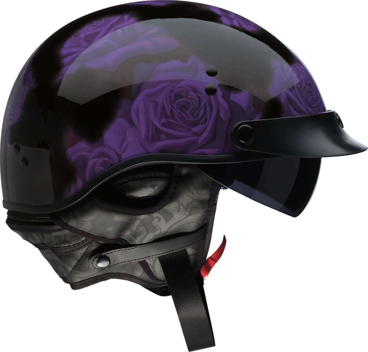 Z1R Vagrant NC Rose Helmet - Black/Purple
