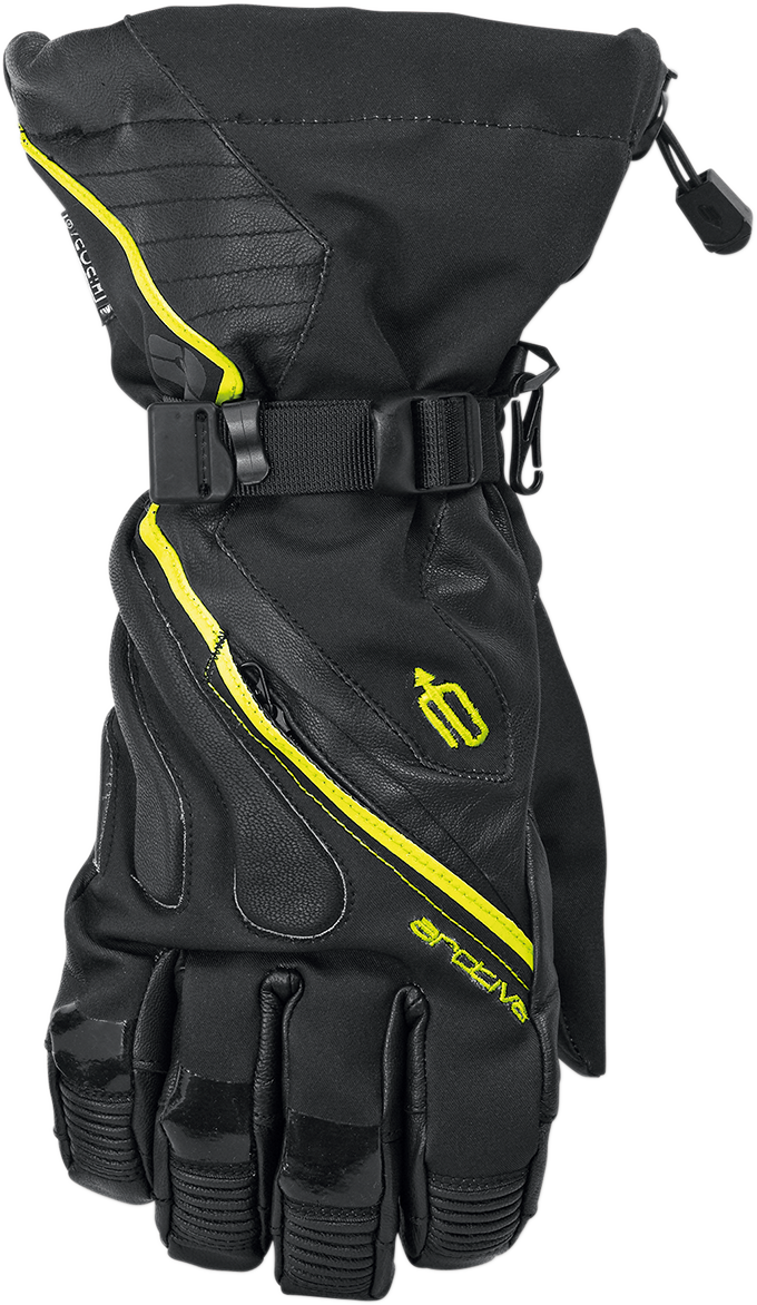 Arctiva Meridian Gloves - Black/Hi-Vis Yellow