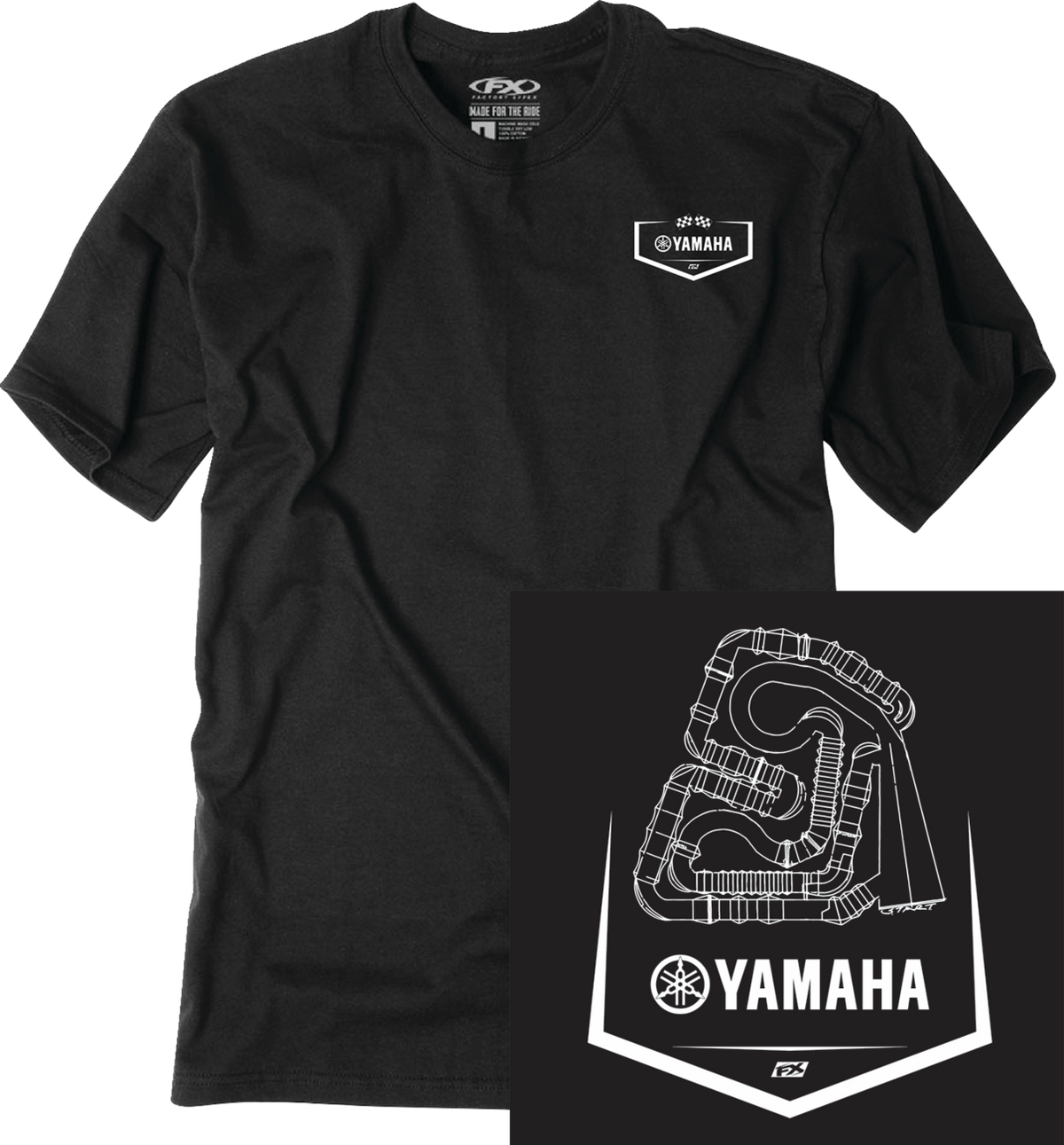Facotry Effex Yamaha Track T-Shirt - Black