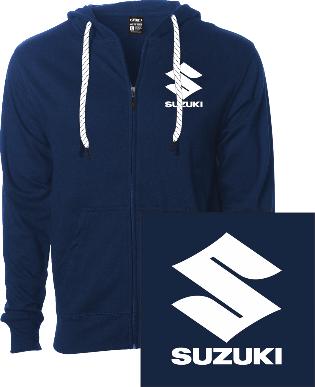 Facotry Effex Suzuki Icon Zip-Up Hoodie - Navy