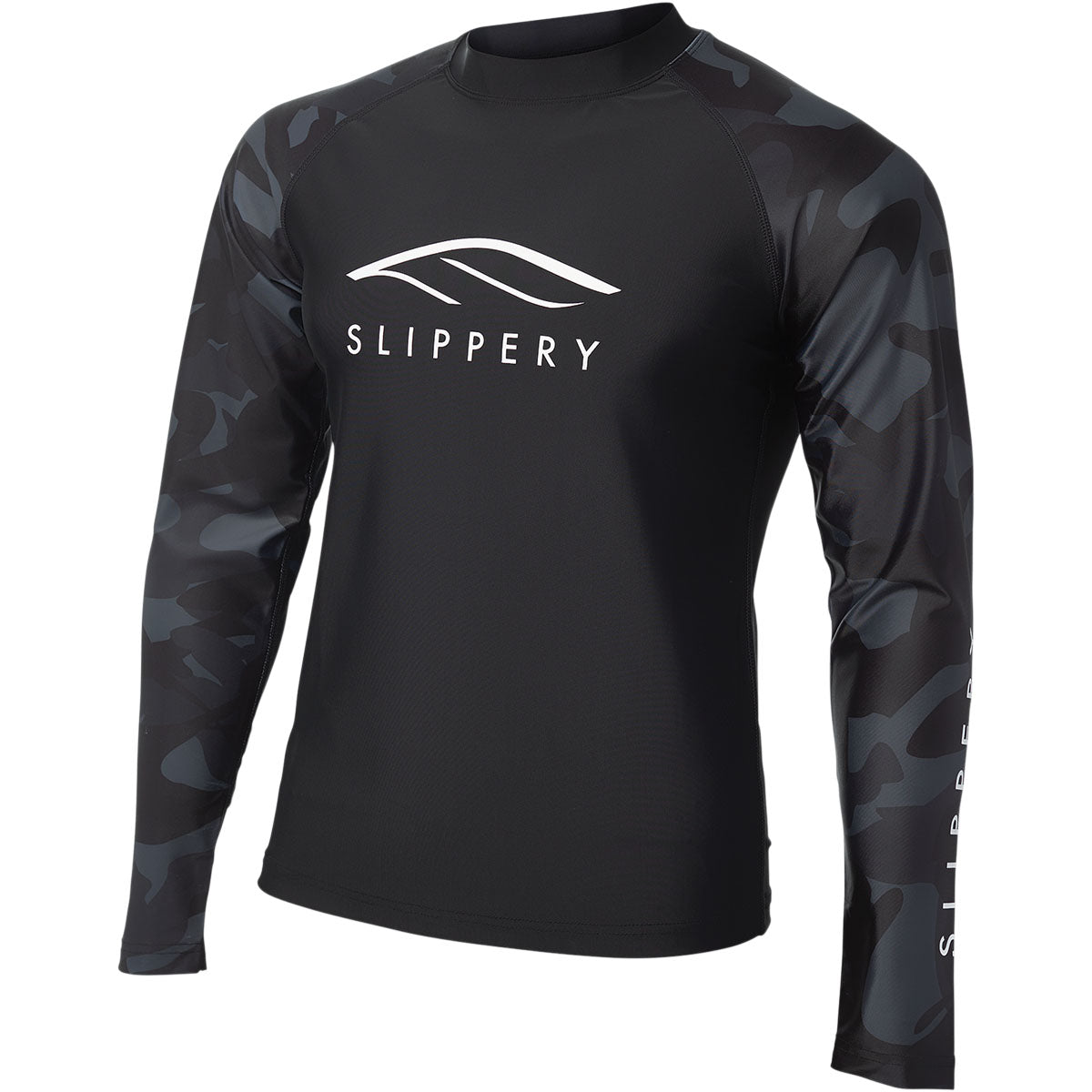 Slippery Rashguard Long-Sleeve Underwear - Black/Camo